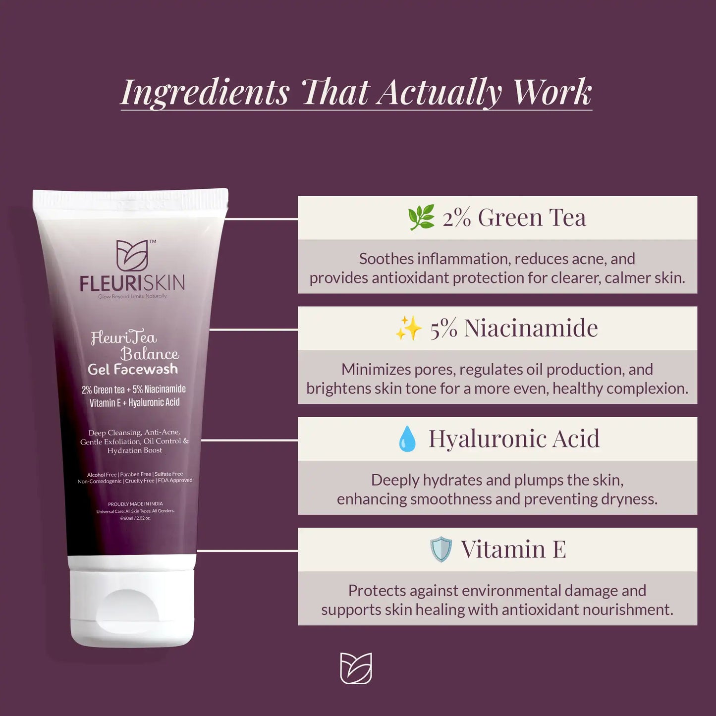 FleuriTea Balance Gel Facewash
