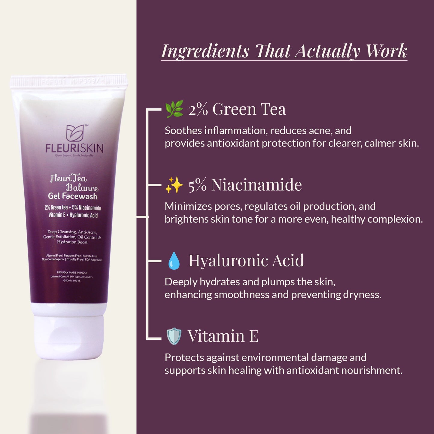 FleuriTea Balance Gel Facewash