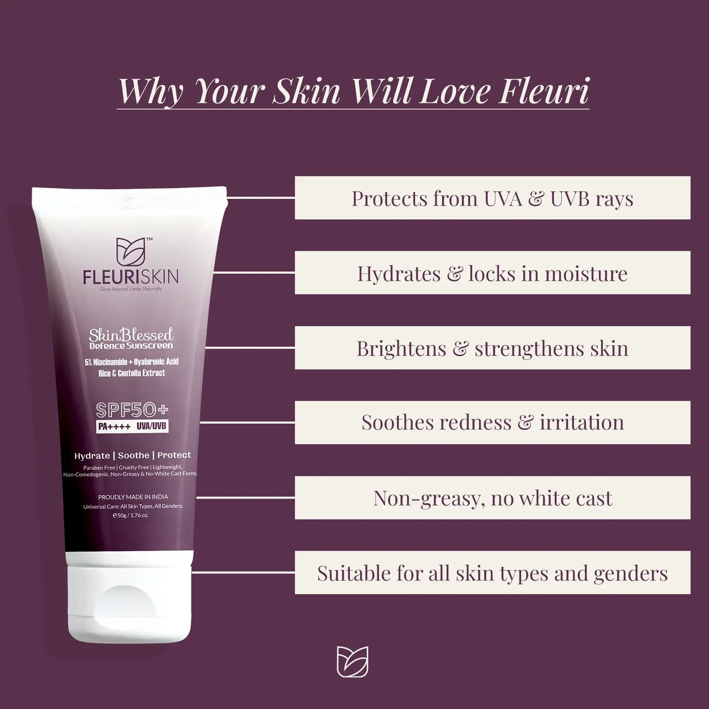 Skin Blessed Defence Sunscreen SPF 50+ | PA++++ | UVA/UVB