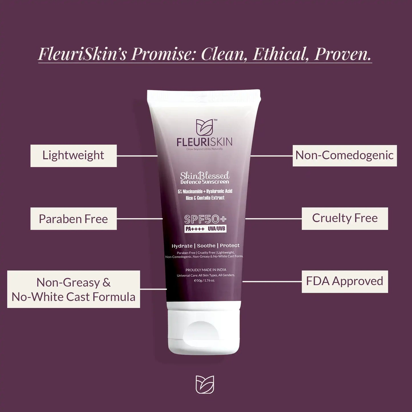 Skin Blessed Defence Sunscreen SPF 50+ | PA++++ | UVA/UVB