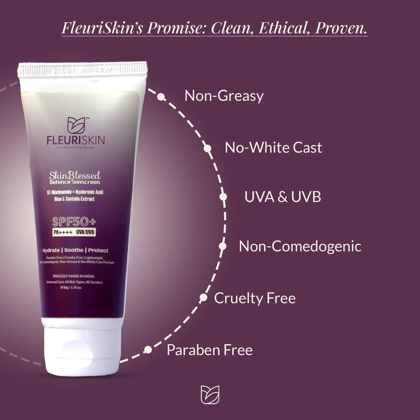 Skin Blessed Defence Sunscreen SPF 50+ | PA++++ | UVA/UVB