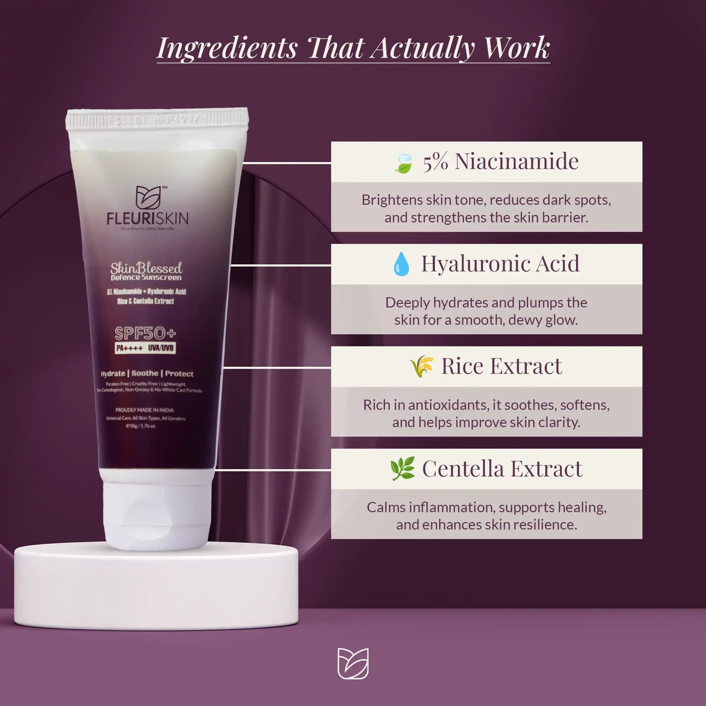 Skin Blessed Defence Sunscreen SPF 50+ | PA++++ | UVA/UVB