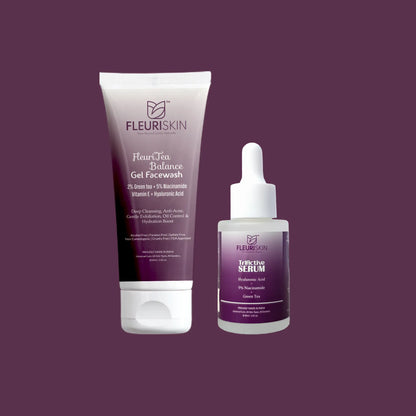 FleuriSkin Pure & Bright Duo – Facewash & Serum Combo