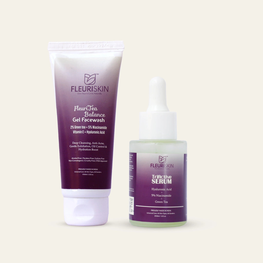 FleuriSkin Pure & Bright Duo – Facewash & Serum Combo