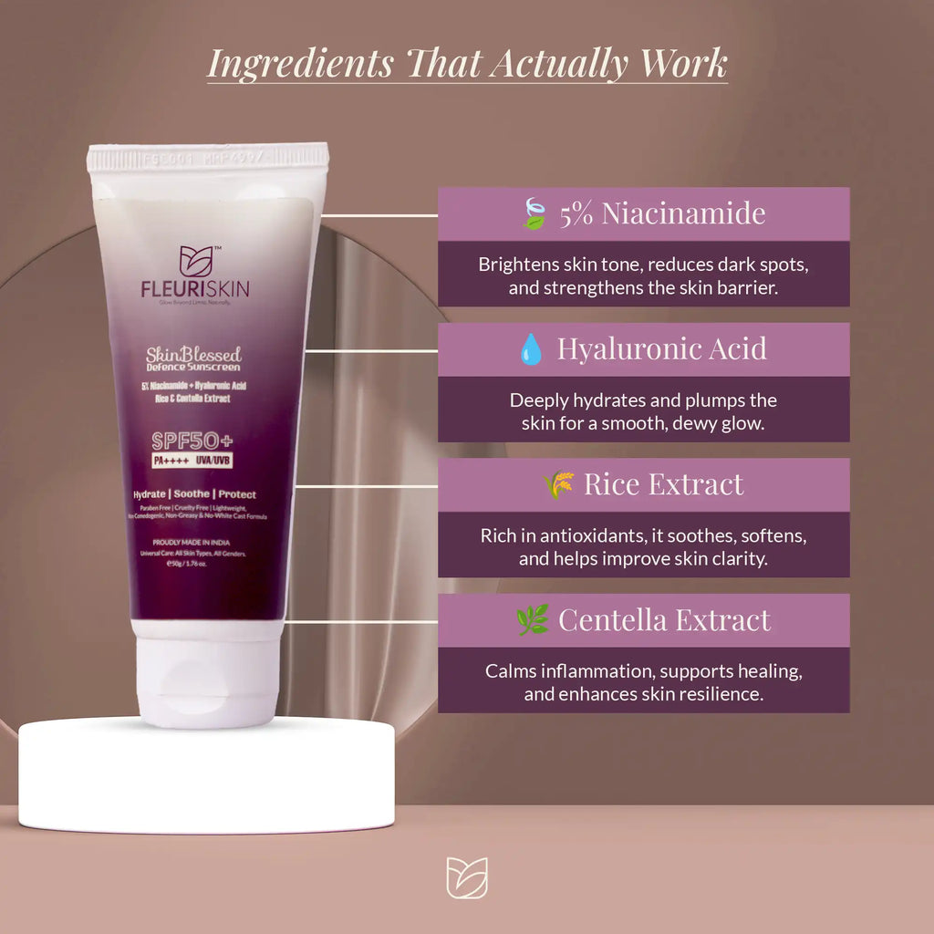 Skin Blessed Defence Sunscreen SPF 50+ | PA++++ | UVA/UVB